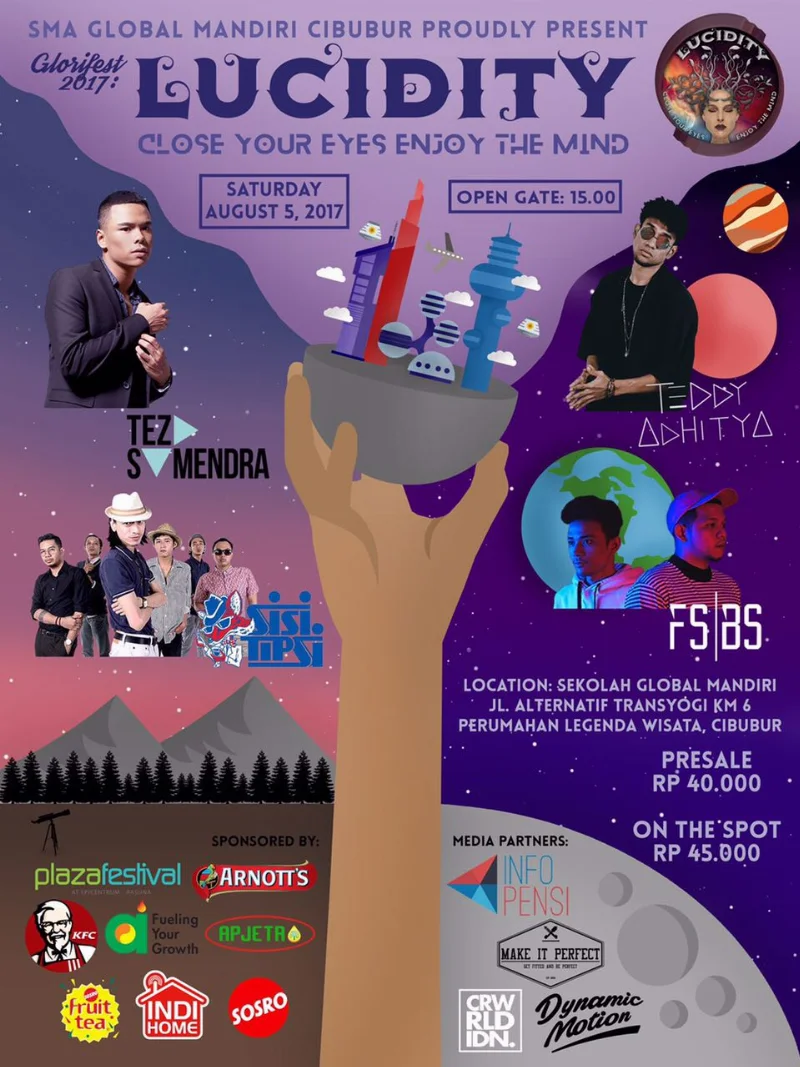 Poster SMA GLOBAL MANDIRI CIBUBUR - GLORIFEST