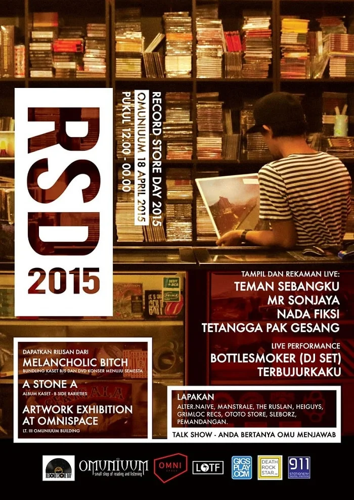 Poster Record Store Day 2015: Mari Merayakan Musik!