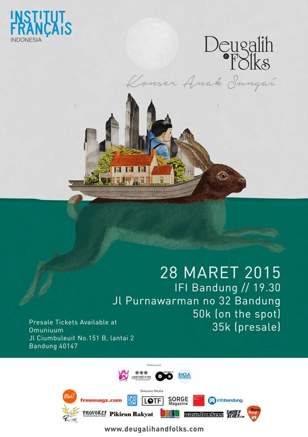 Poster Konser Anak Sungai Deugalih & Folks