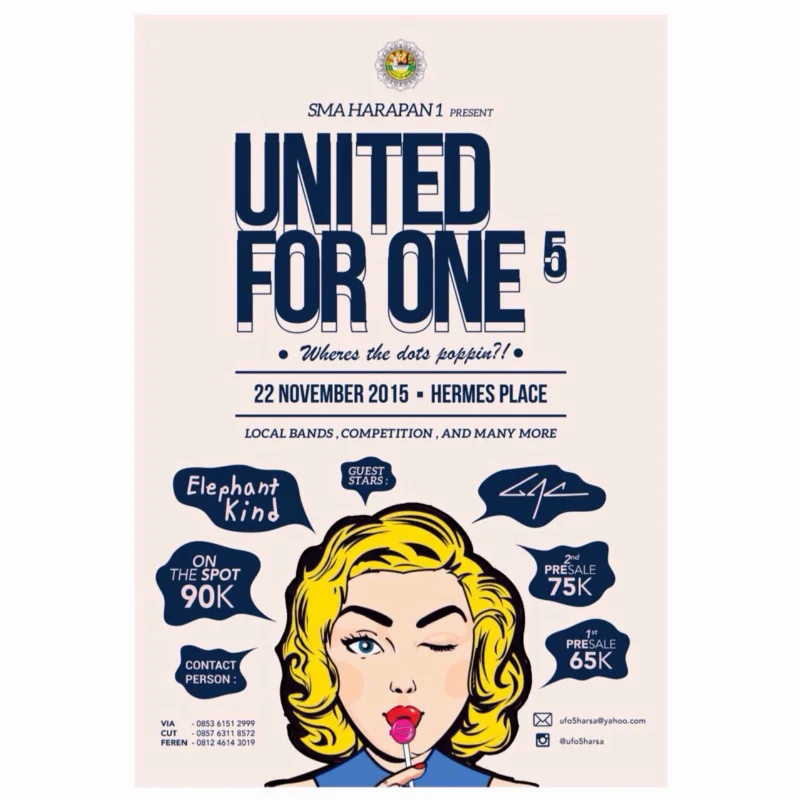 Poster SMA HARAPAN 1 MEDAN - UNITED FOR ONE
