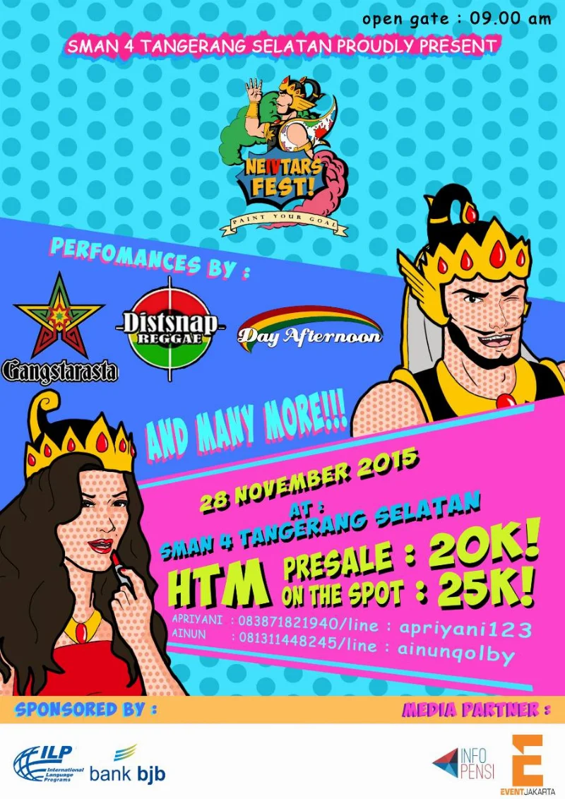 Poster SMAN 4 TANGERANG SELATAN - NEIVTARS FEST