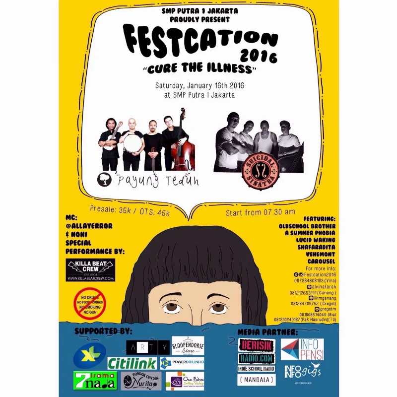 Poster SMP PUTRA JAKARTA - FESTCATION 2016
