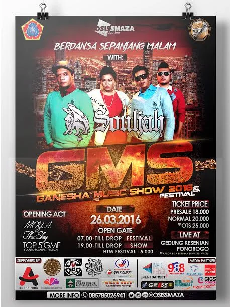 Poster Ganesha Music Show 2016