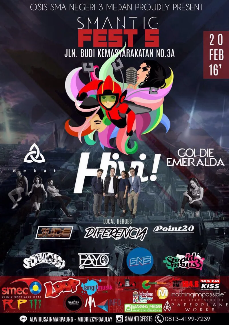 Poster SMAN 3 MEDAN - SMANTIGFEST 5