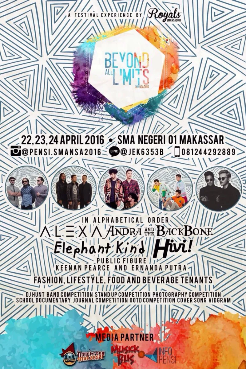 Poster SMAN 1 MAKASSAR - Beyond the limit 2016