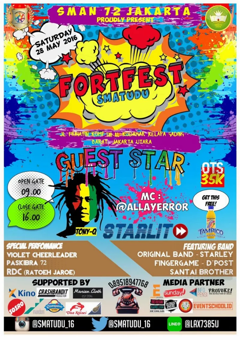 Poster SMAN 72 JAKARTA - FORTFEST SMATUDU