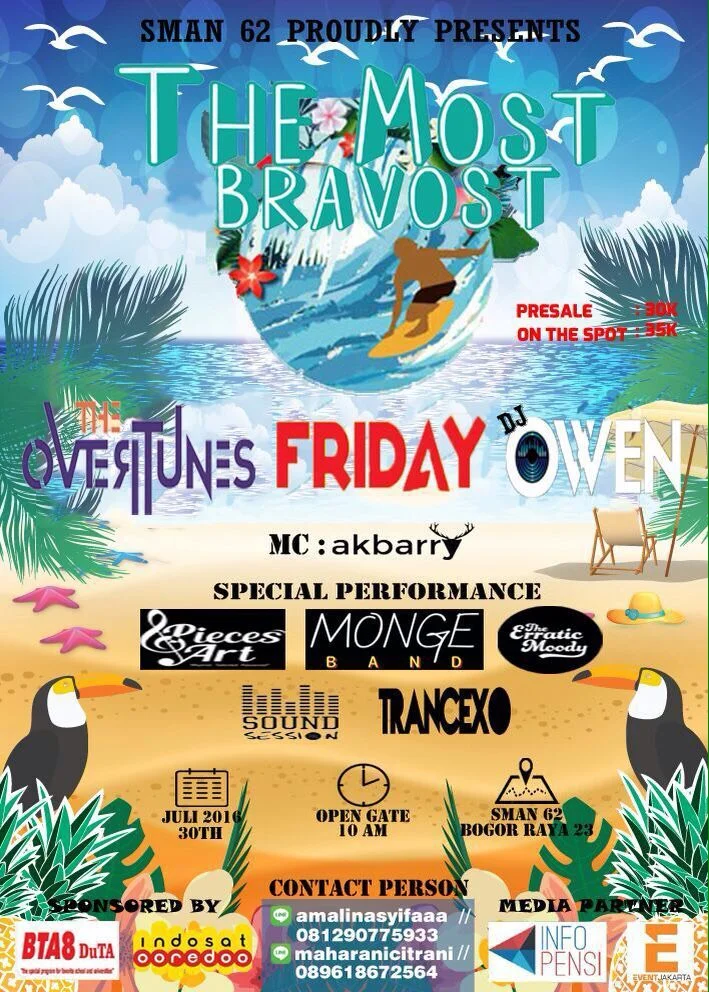 Poster SMAN 62 JAKARTA - THE MOST BRAVOST