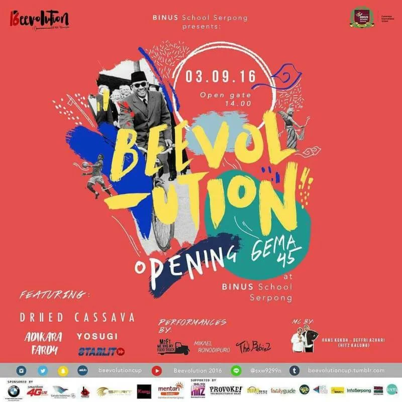Poster SMA BINUS INTERNATIONAL SCHOOL SERPONG BSD - BEEVOLUTION