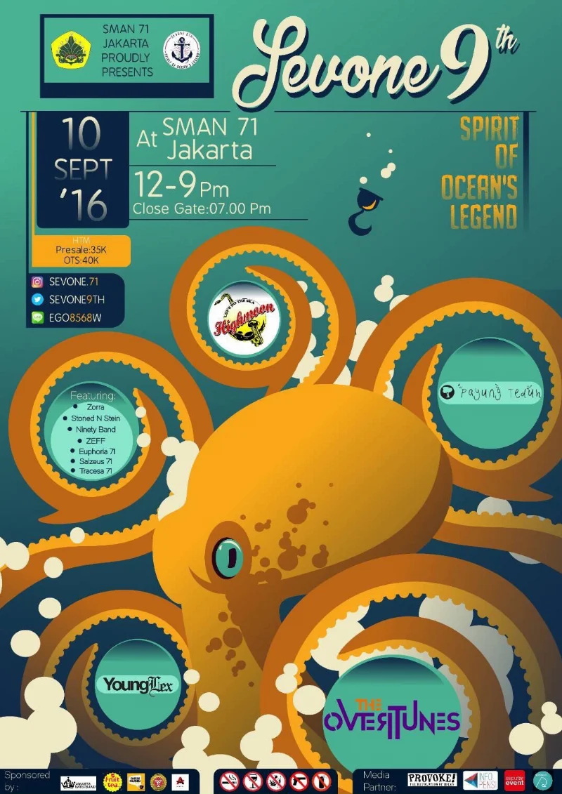 Poster SMAN 71 JAKARTA - SEVONE 9th 2016