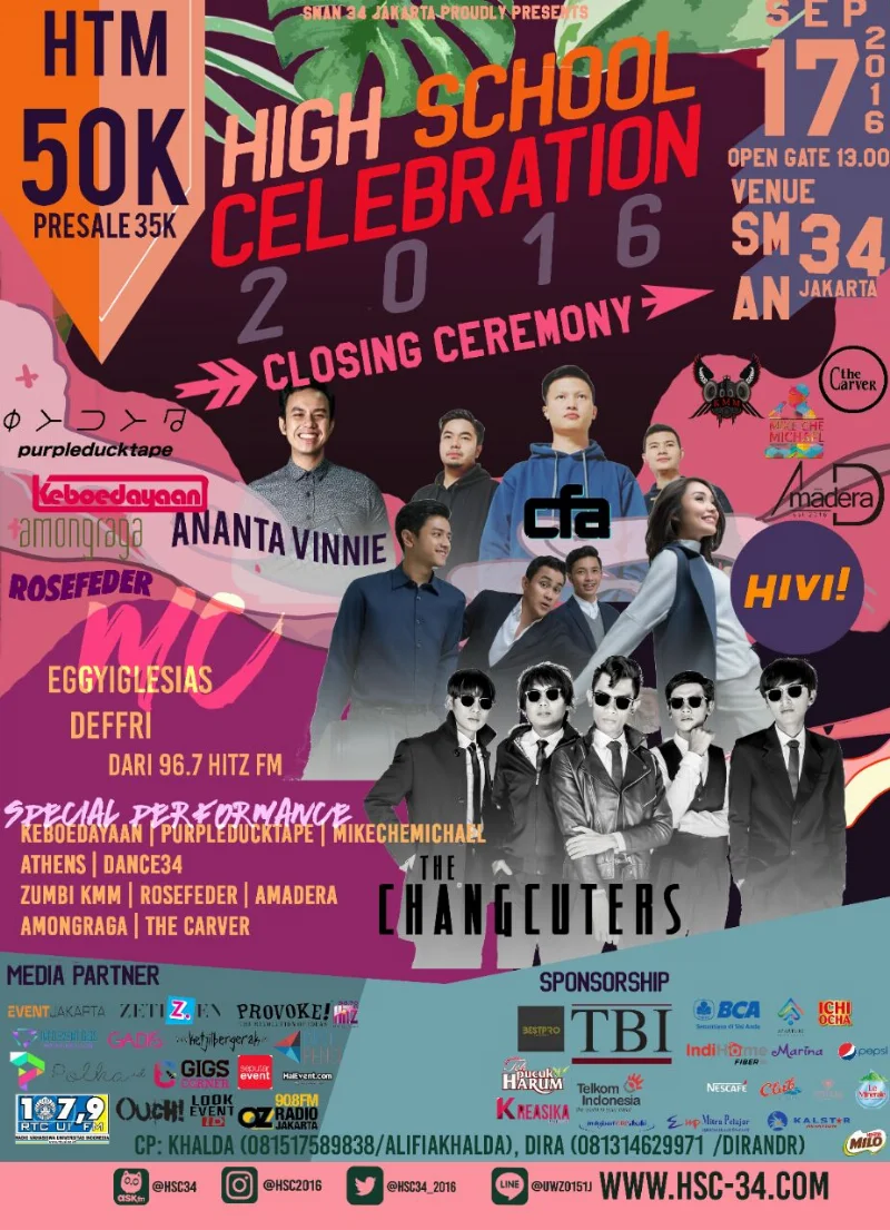 Poster HSC 2016 SMAN 34 Jakarta