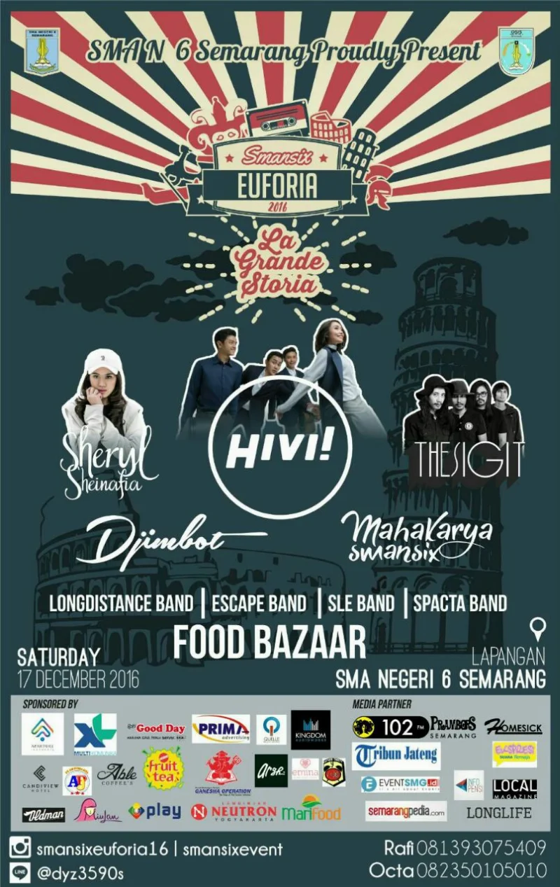 Poster SMAN 6 SEMARANG - SMANSIX EUFORIA 2016