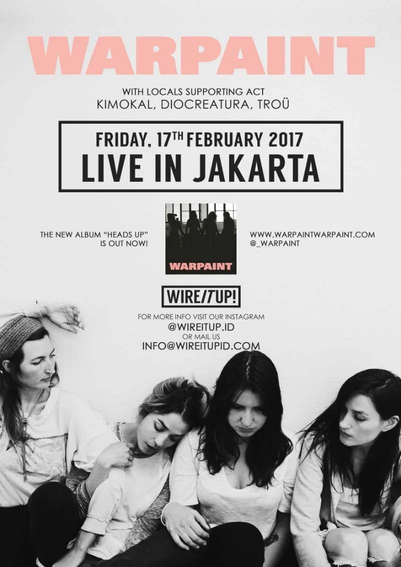 Poster Warpaint Heads Up Tour