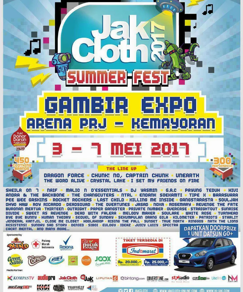 Poster JAKCLOTH SUMMER FEST 2017