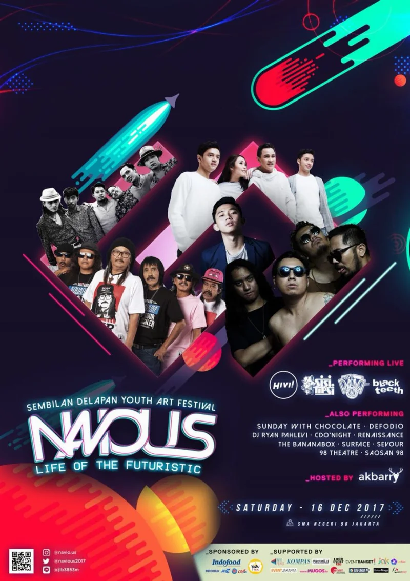 Poster NAVIOUS SMAN 98 Jakarta