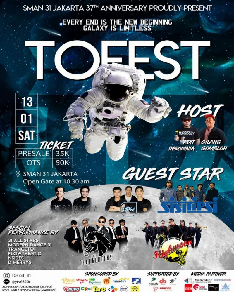Poster SMAN 31 JAKARTA - TOFEST