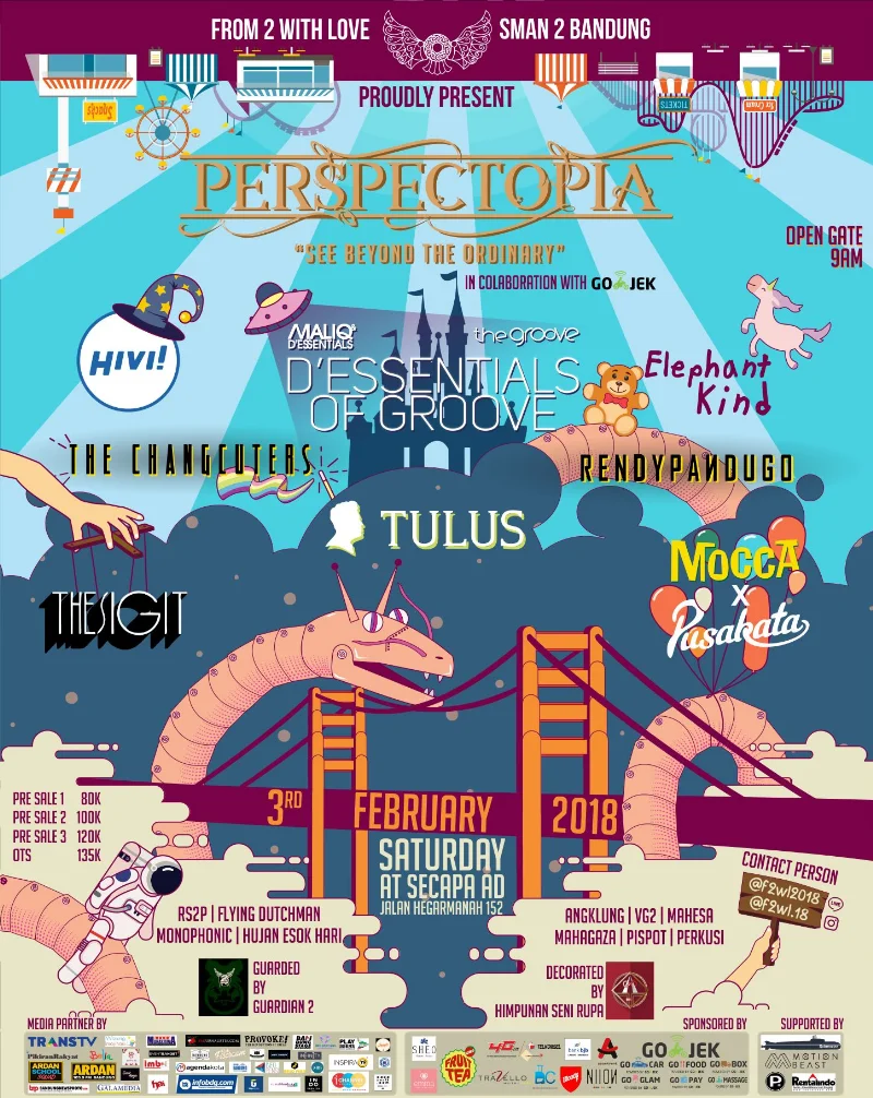 Poster SMAN 2 BANDUNG - FROM 2 WITH LOVE " PERSPECTOPIA "