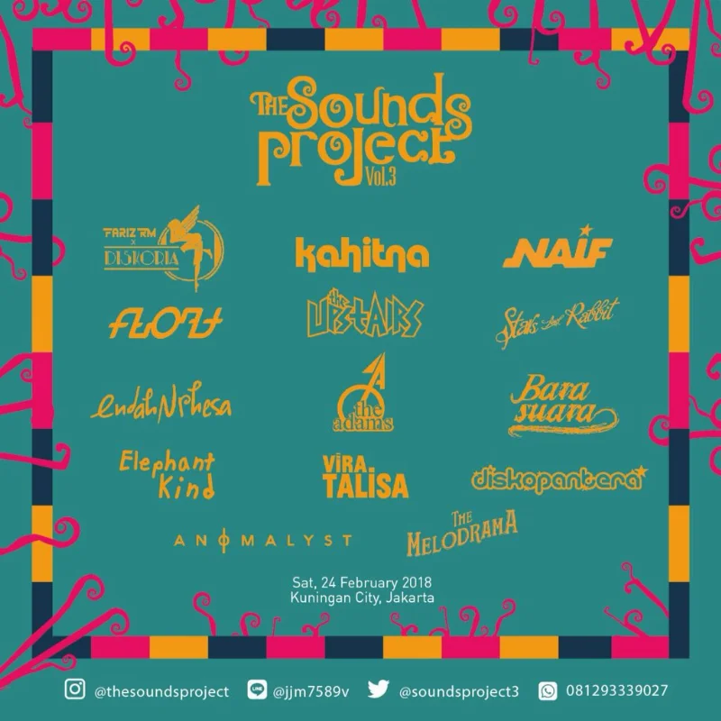 Poster THE SOUNDS PROJECT 2018 Vol.3