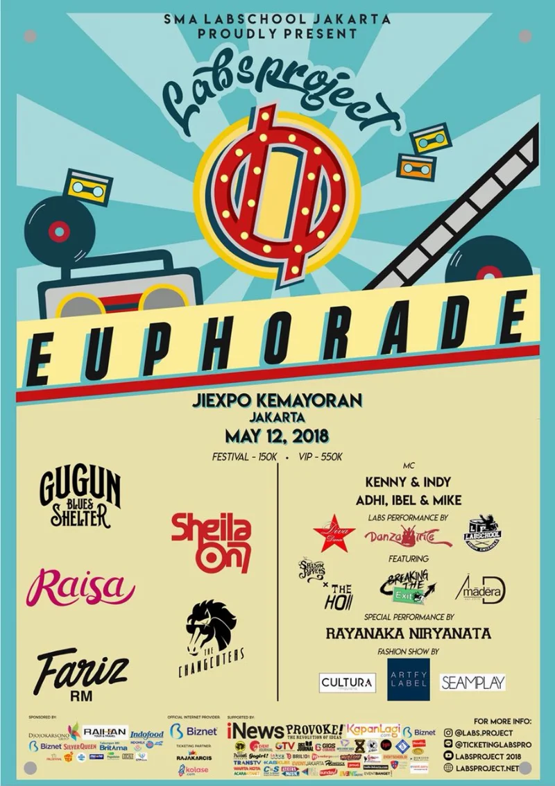 Poster SMA LABSCHOOL JAKARTA - LABSPROJECT EUPHORADE 2018