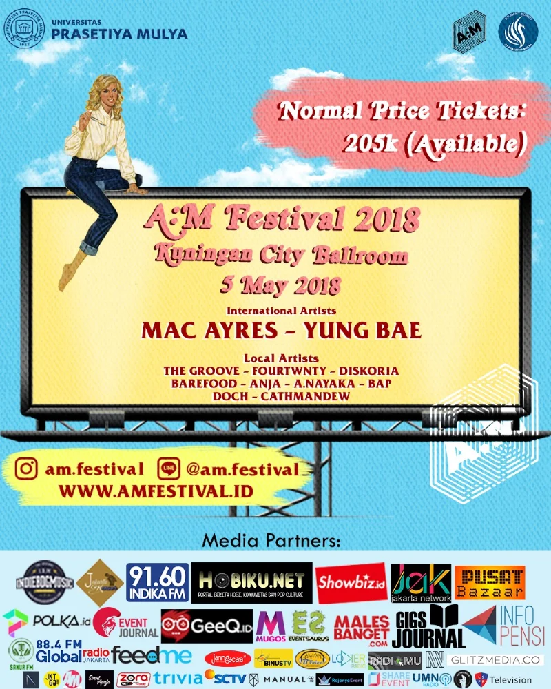 Poster PRASETYA MULYA - A.M FESTIVAL 2018