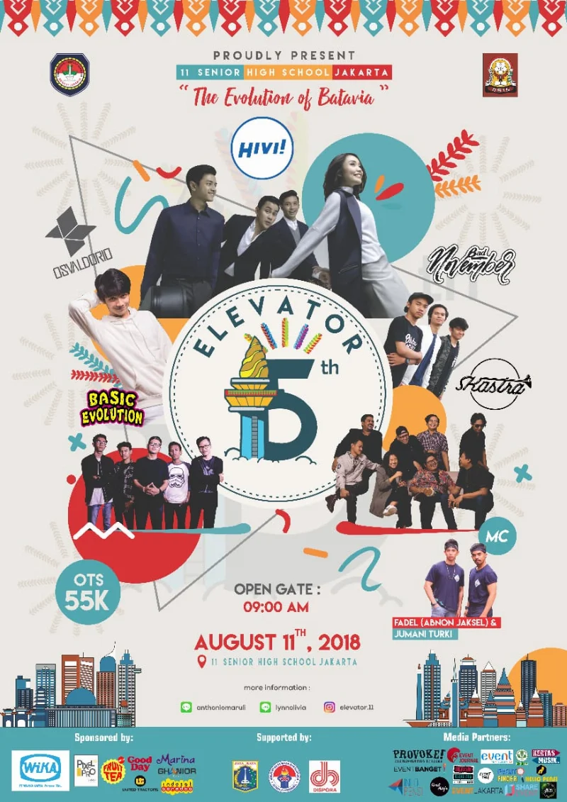 Poster SMAN 11 Jakarta - Elevator 5th