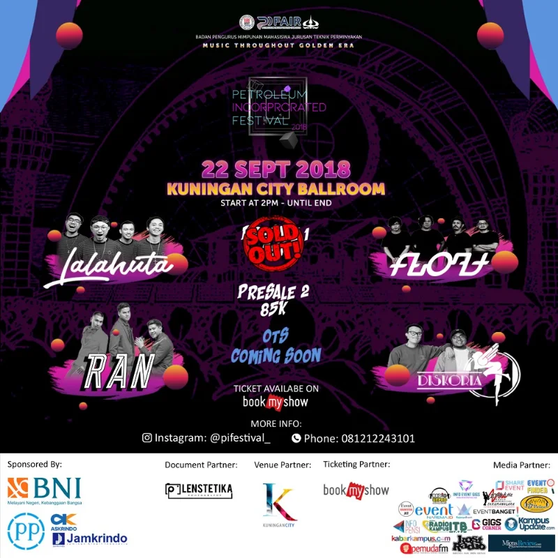 Poster Teknik Perminyakan Trisakti - PI Festival 2018