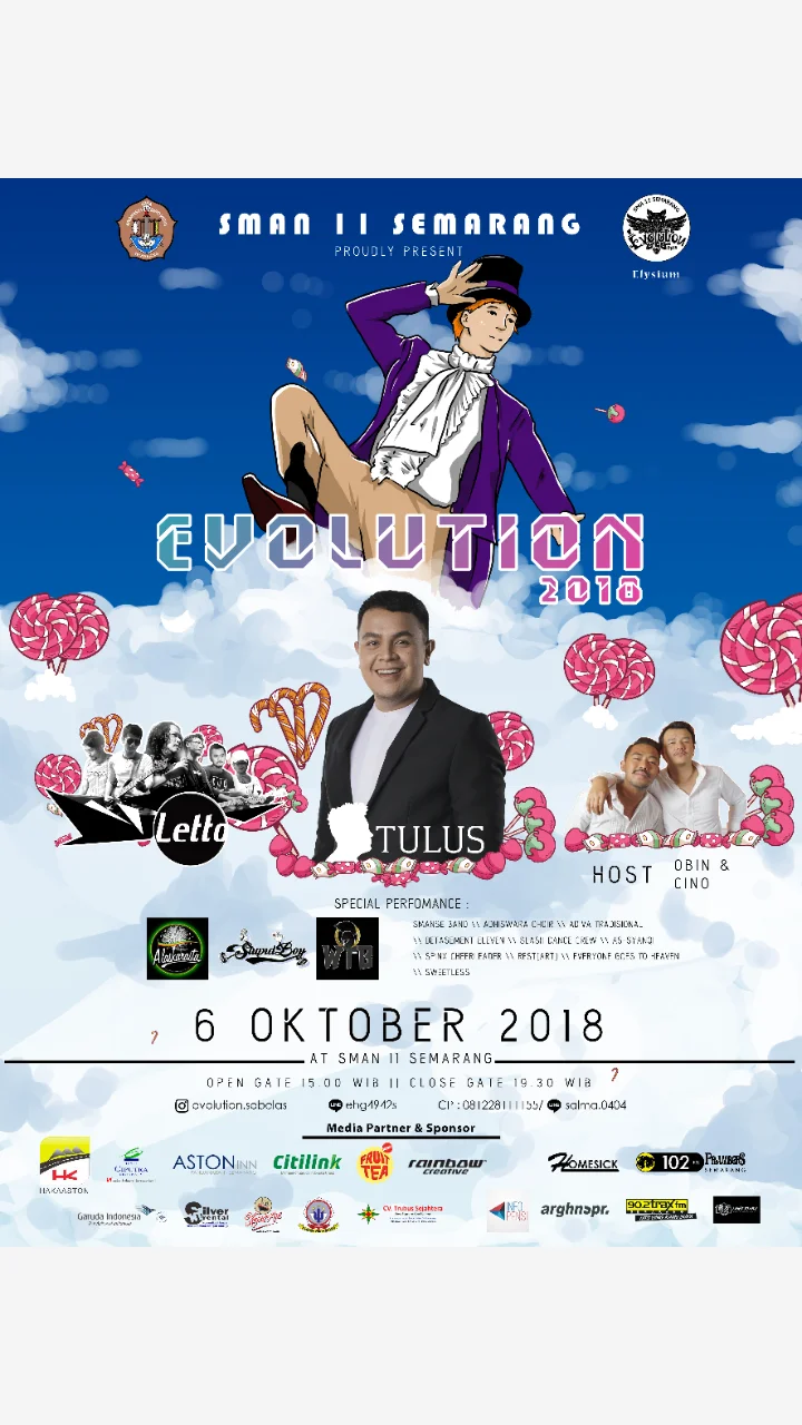 Poster SMAN 11 SEMARANG - EVOLUTION 2018