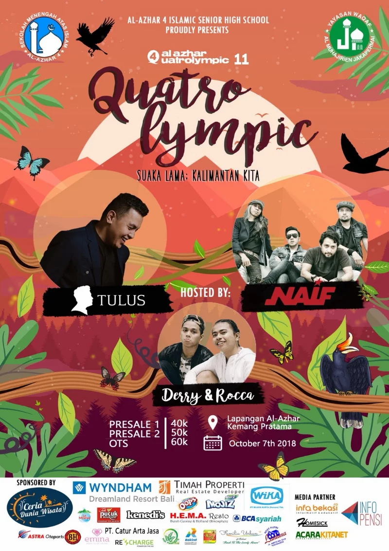 Poster SMAI AL-AZHAR 4 Kemang Pratama - QUATROLYMPIC 2018