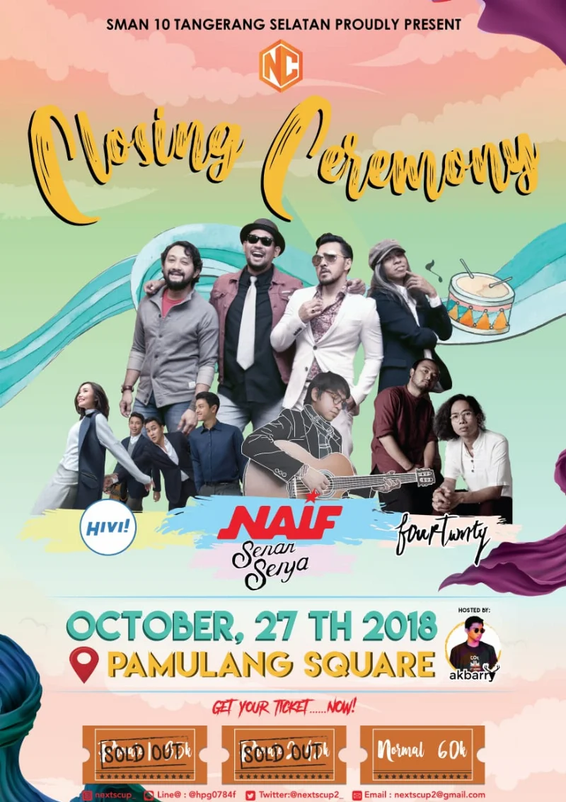 Poster SMAN 10 TANGERANG SELATAN - NEXTS CUP 2018