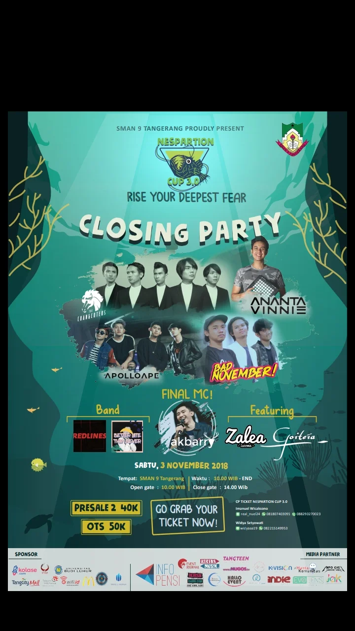 Poster SMAN 9 TANGERANG - NESPARTION 3.0