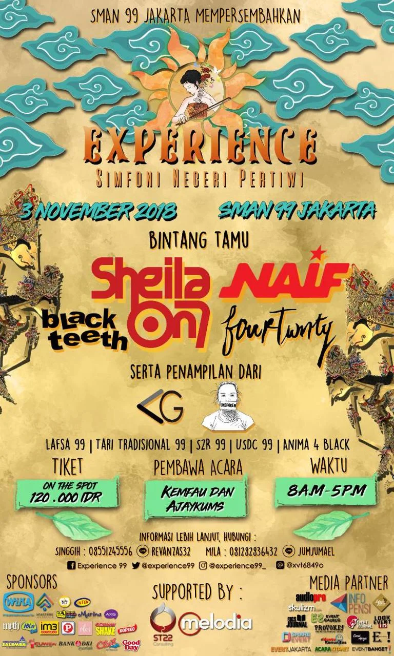 Poster SMAN 99 JAKARTA - EXPERIENCE 2018