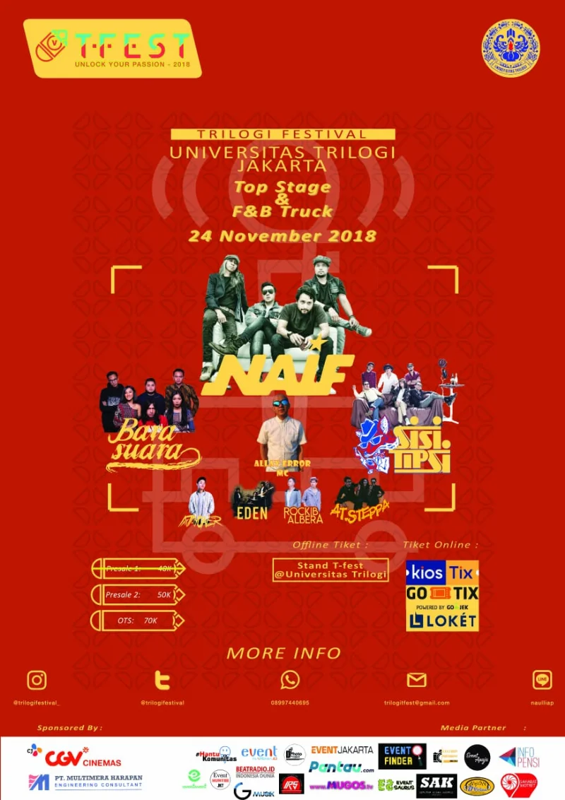 Poster UNIVERSITAS TRILOGI - TRILOGI FESTIVAL