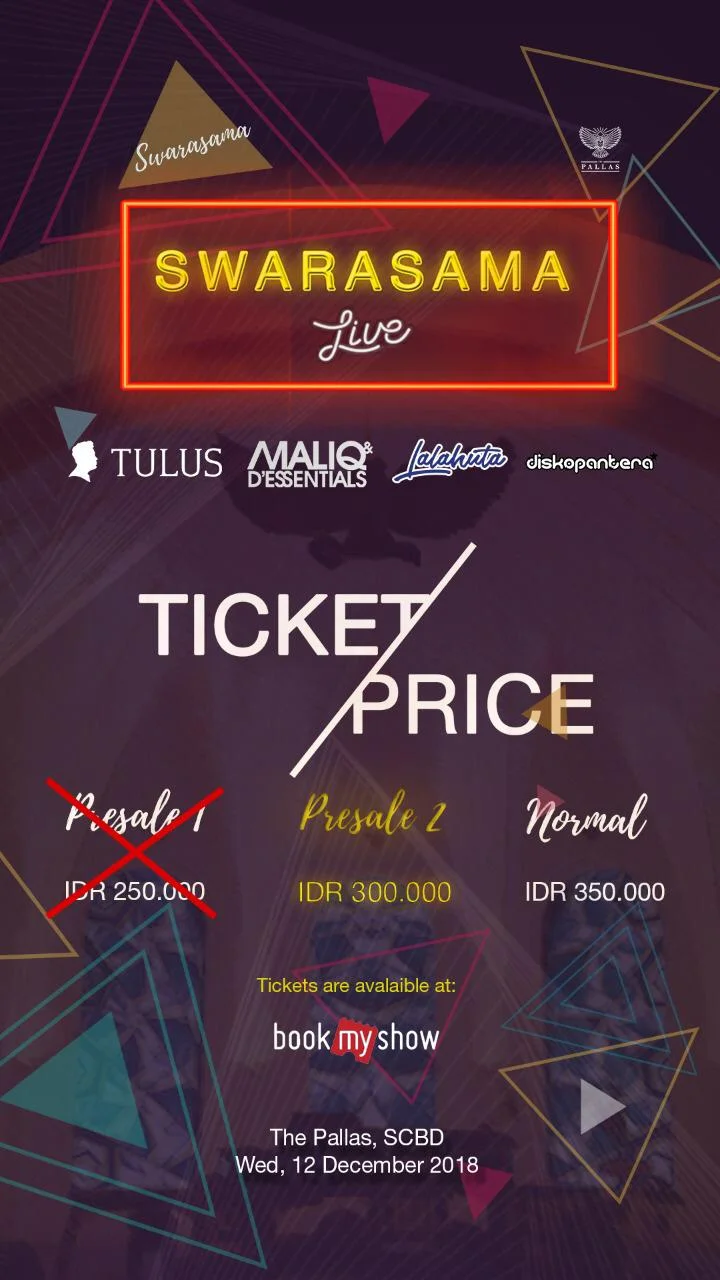 Poster SWARASAMA LIVE