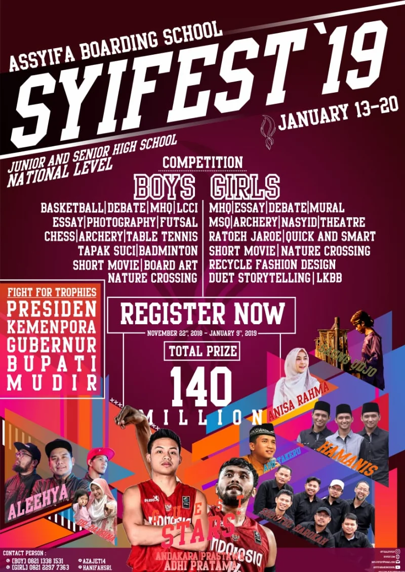 Poster Assyifa Boarding School - Syifest 2019