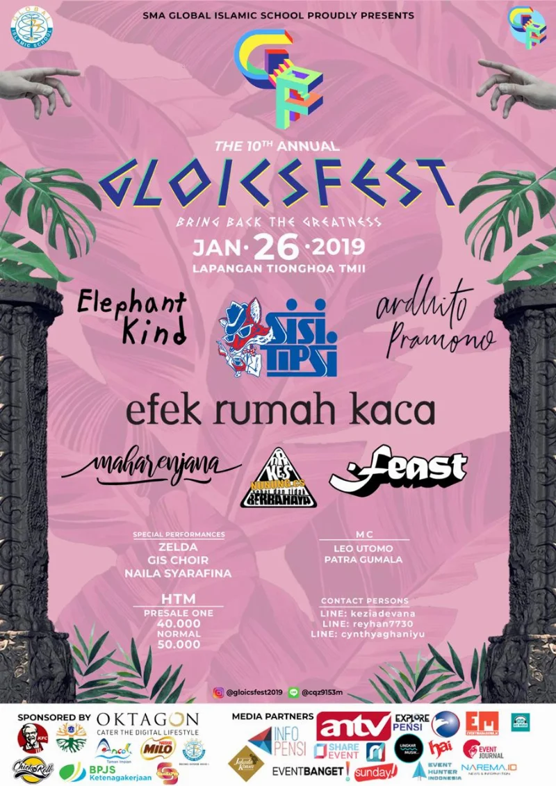 Poster SMA GLOBAL ISLAMIC SCHOOL - GLOICSFEST 2019