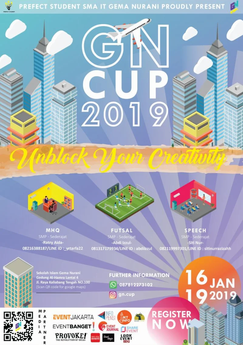 Poster SMA IT GEMA NURANI - GN CUP 2019