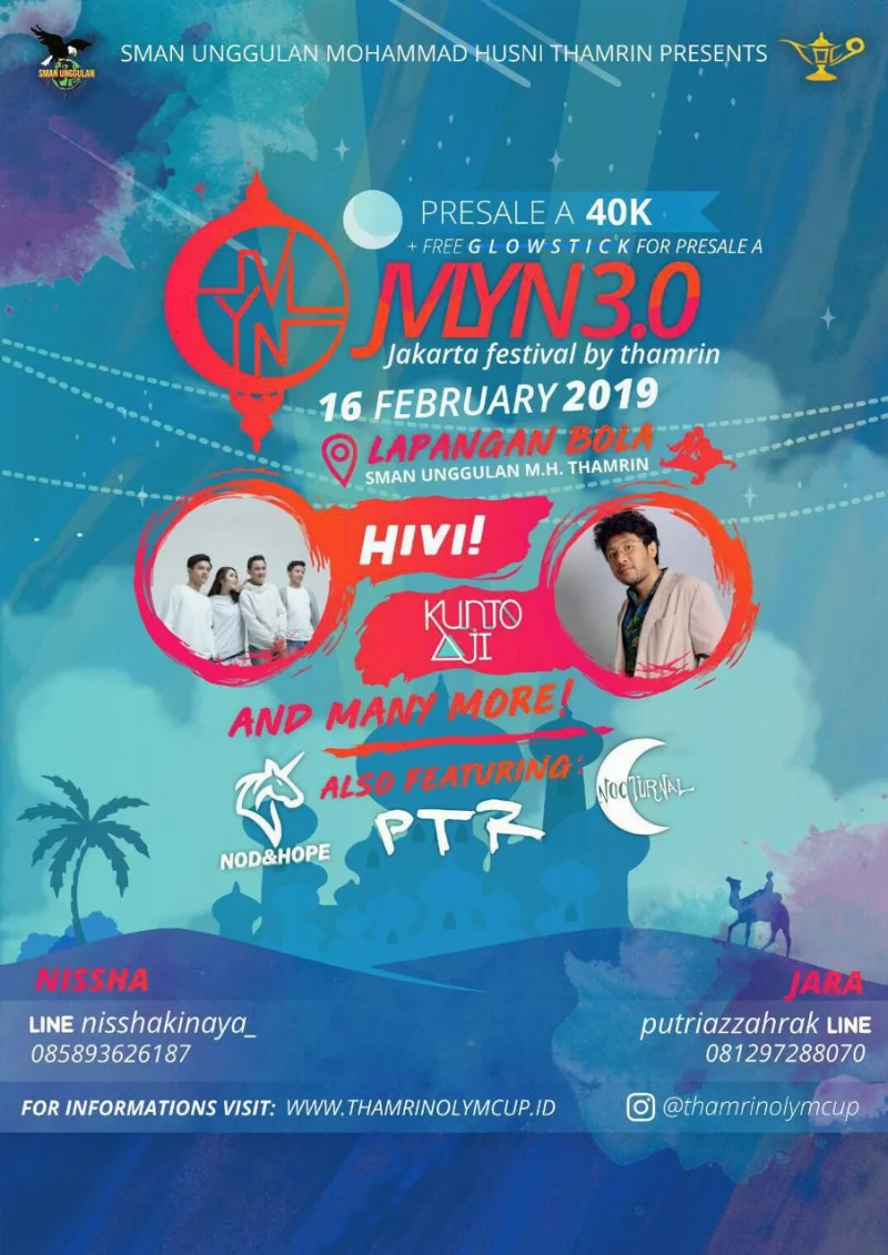 Poster SMAN M.H THAMRIN - JVLYN 3.0