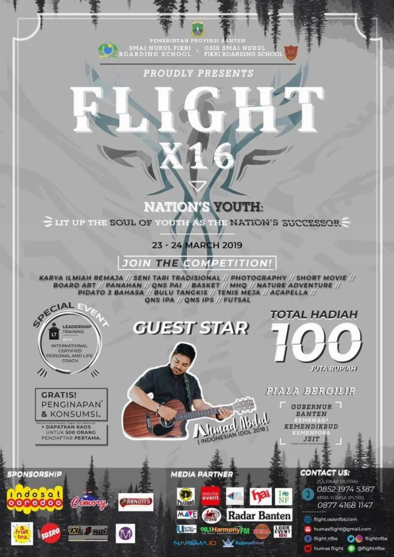 Poster SMAI NURUL FIKRI - FLIGHT X16