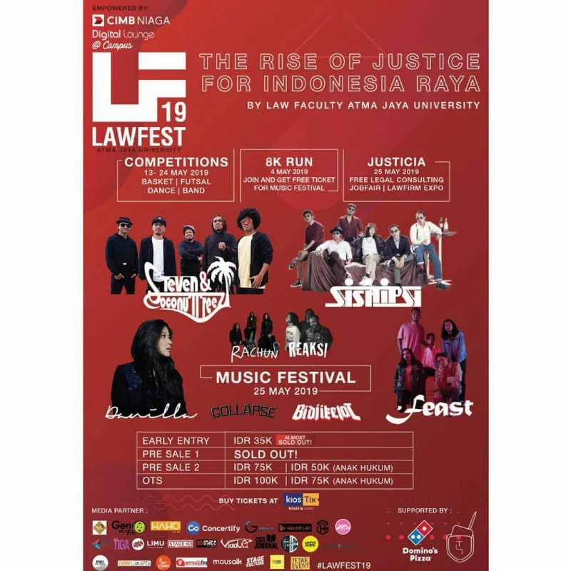 Poster Universitas Atma Jaya Jakarta - Lawfest 2019