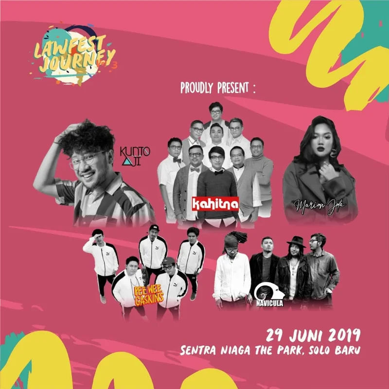 Poster Fakultas Hukum Unisri Surakarta - LAWFEST JOURNEY 2019