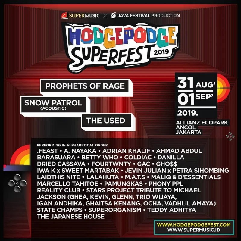 Poster Hodgepodge Superfest 2019
