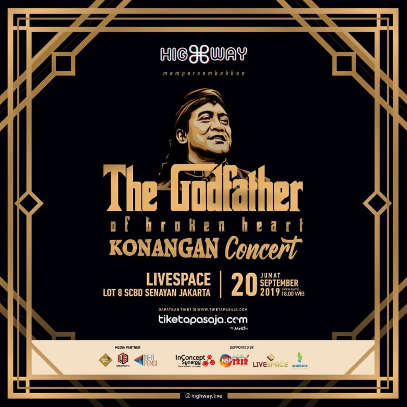 Poster The Godfather Of Broken Heart Konangan Concert
