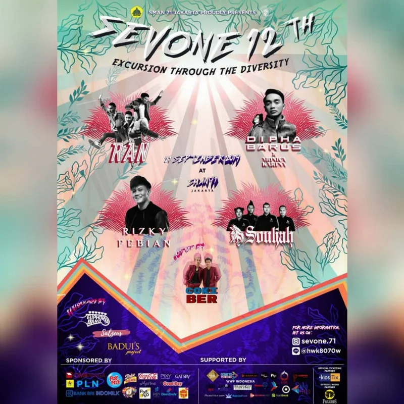Poster SEVONE 12TH - SMAN 71 JAKARTA