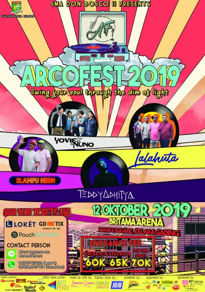 Poster SMA Don Bosco Kelapa Gading - Arcofest 2019