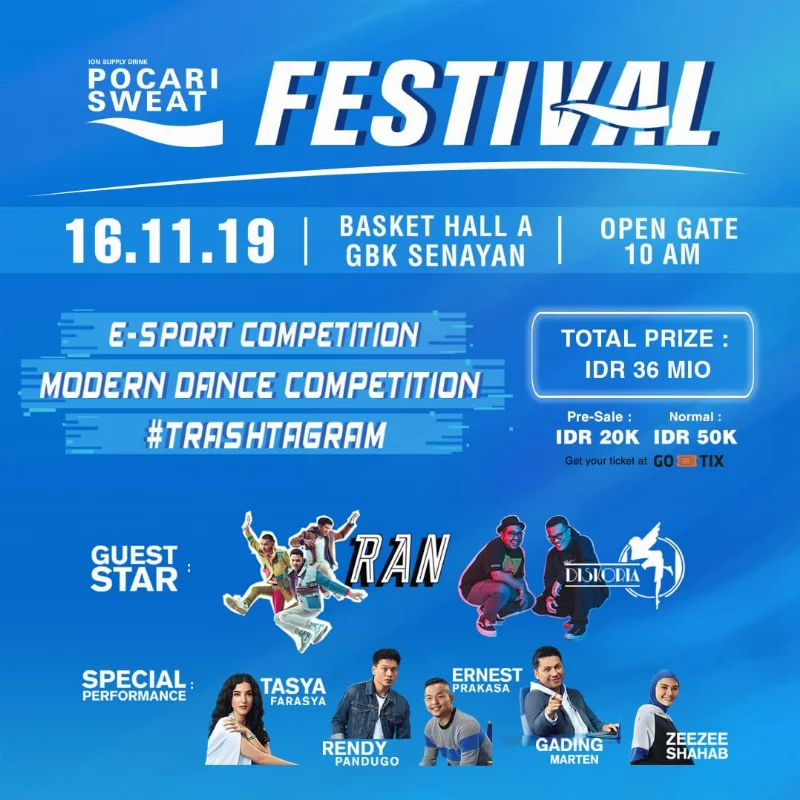 Poster Pocari Sweat Festival