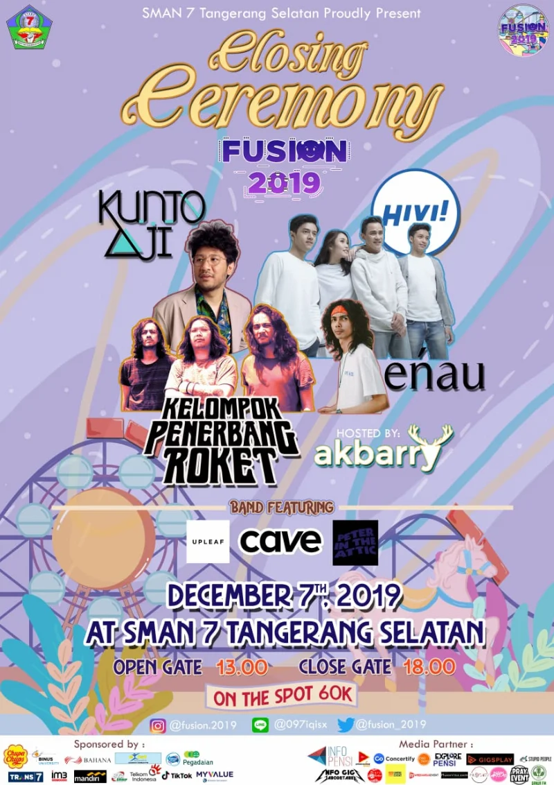 Poster SMAN 7 tangerang Selatan - Fusion Cup 2019