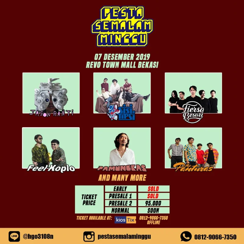 Poster Pesta Semalam Minggu