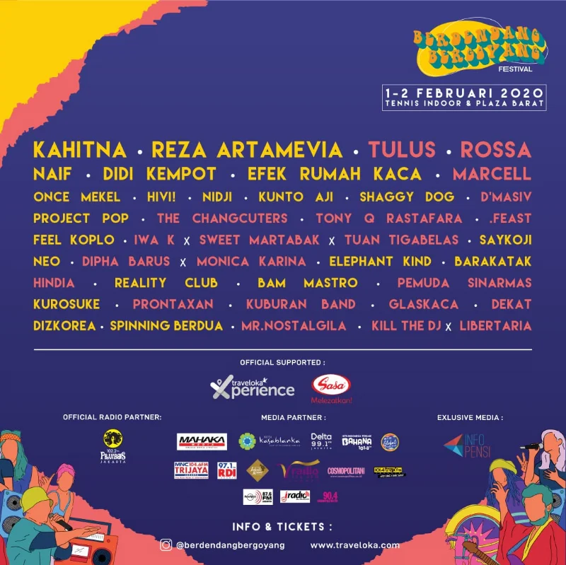 Poster Berdendang Bergoyang Festival 2020