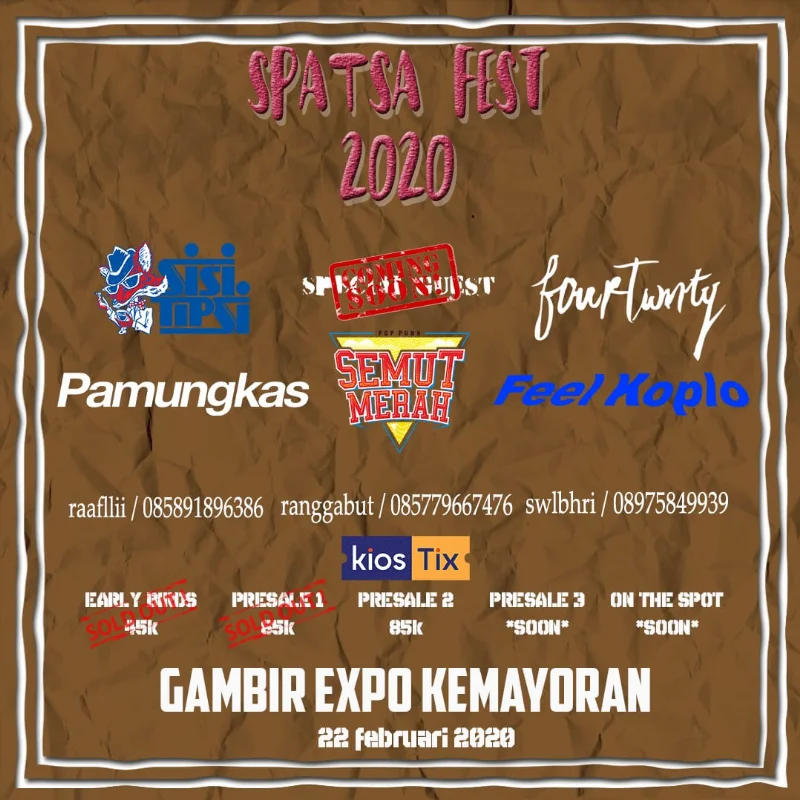Poster SMAN 41 jakarta - SPATSA FEST 2020