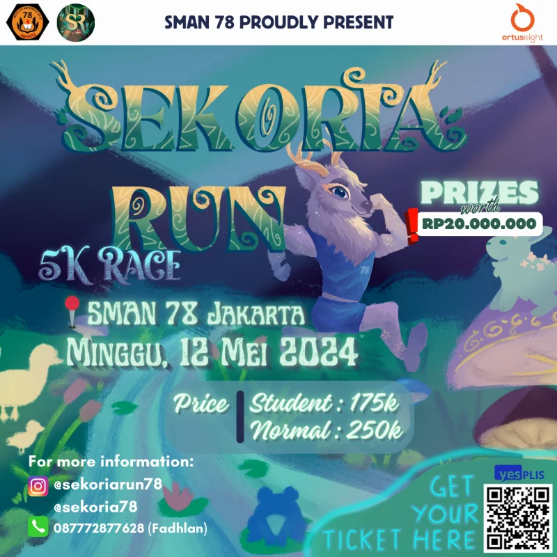 Poster Sekoria Run - SMAN 78 Jakarta