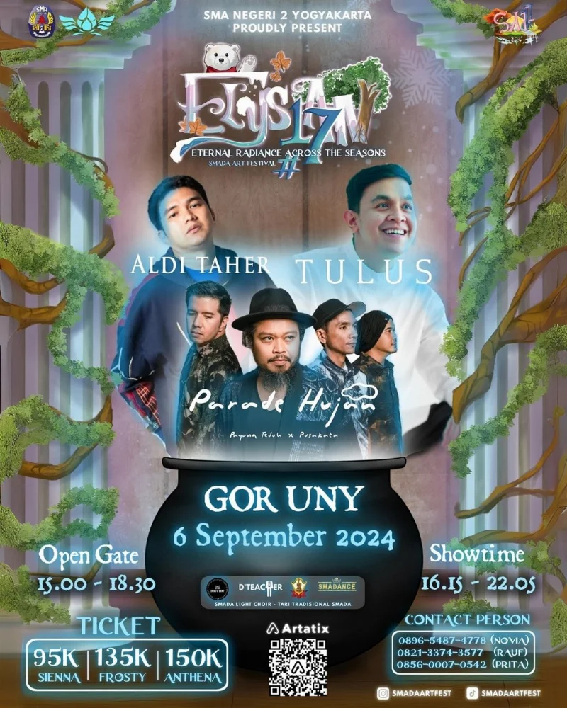 Poster SMADA ART Festival Elysian - SMAN 2 Yogyakarta